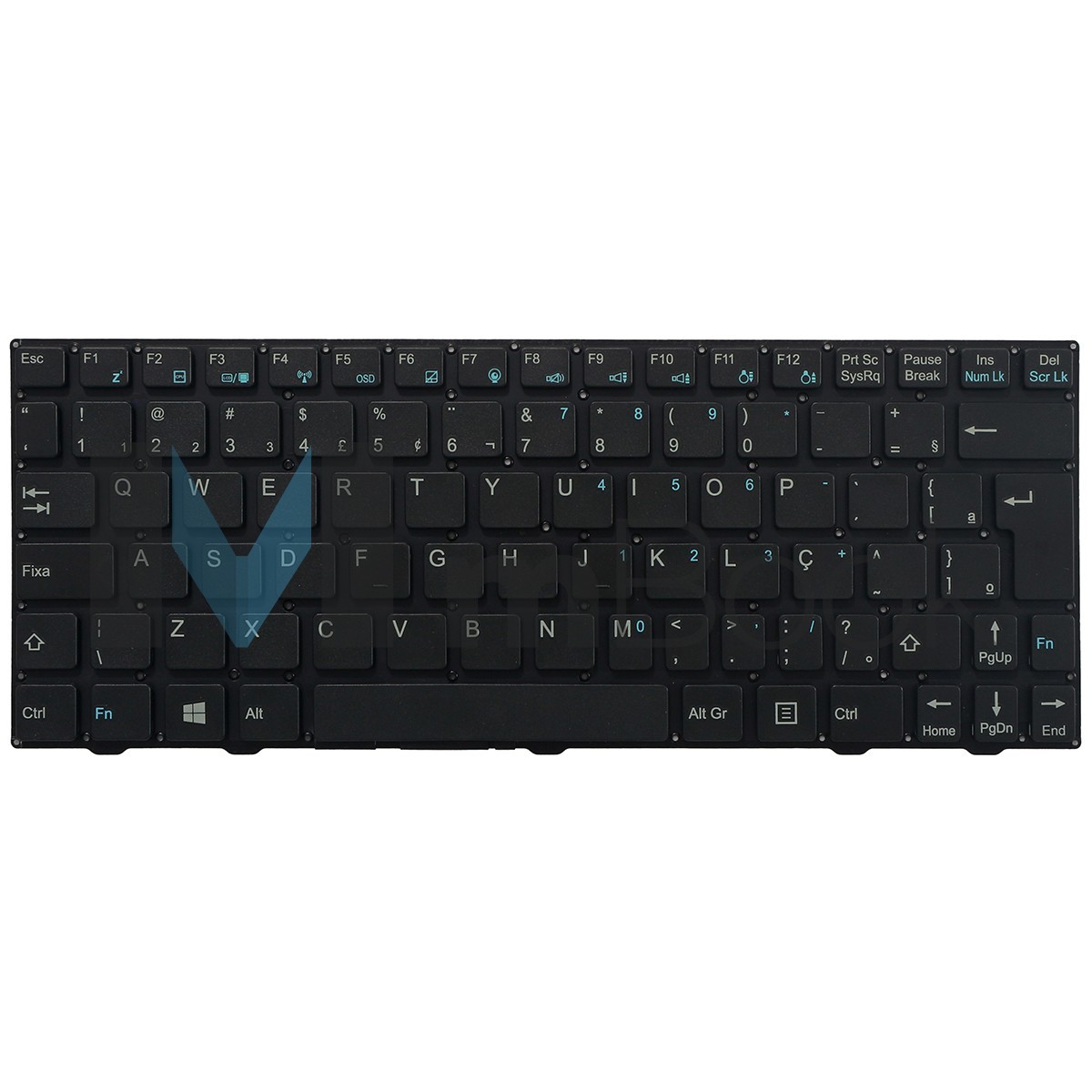 Teclado para Positivo compatível com PN MP-12F28PA-F514, 