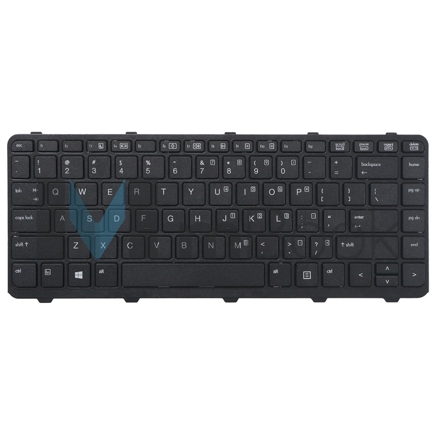 Teclado para HP Probook compatível com 727765-001 Layout US, 