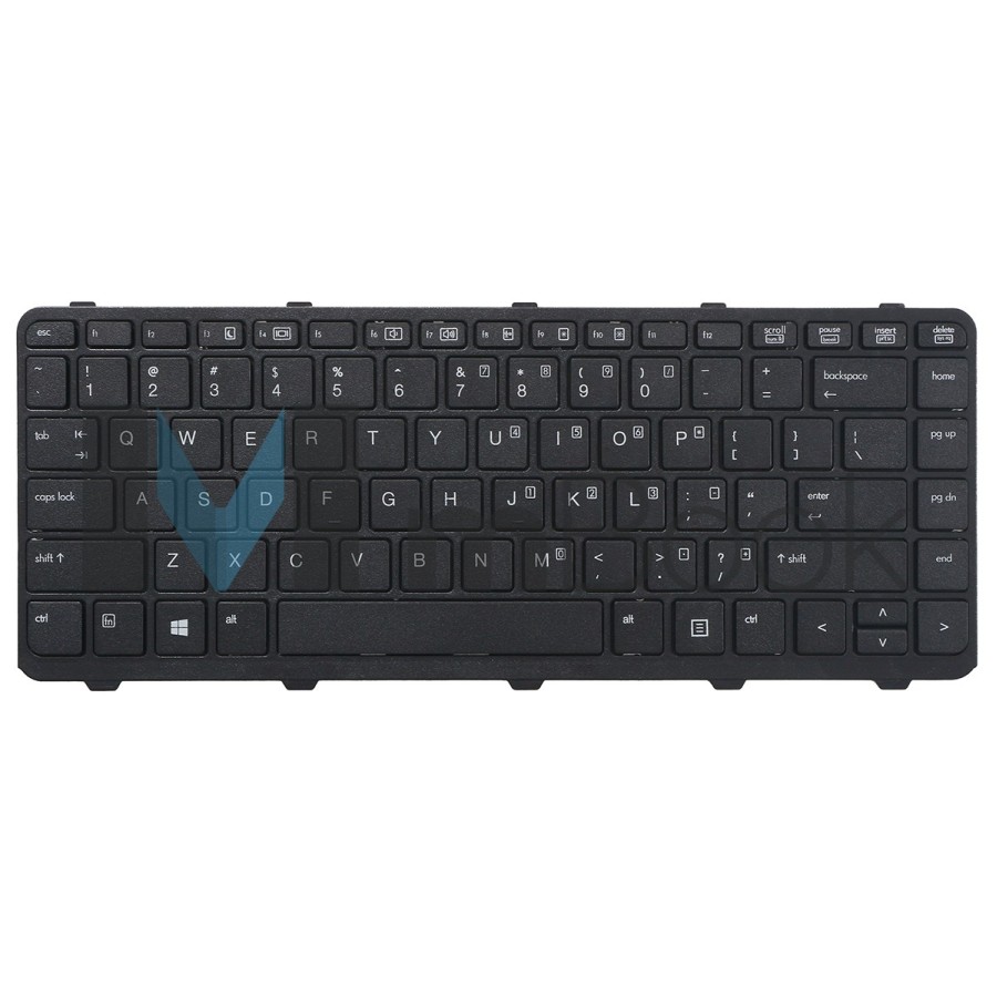 Teclado para HP Probook compatível com 727765-001 Layout US, 