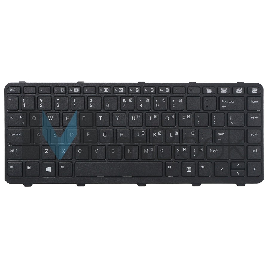 Teclado para HP Probook compatível com 727765-001 Layout US