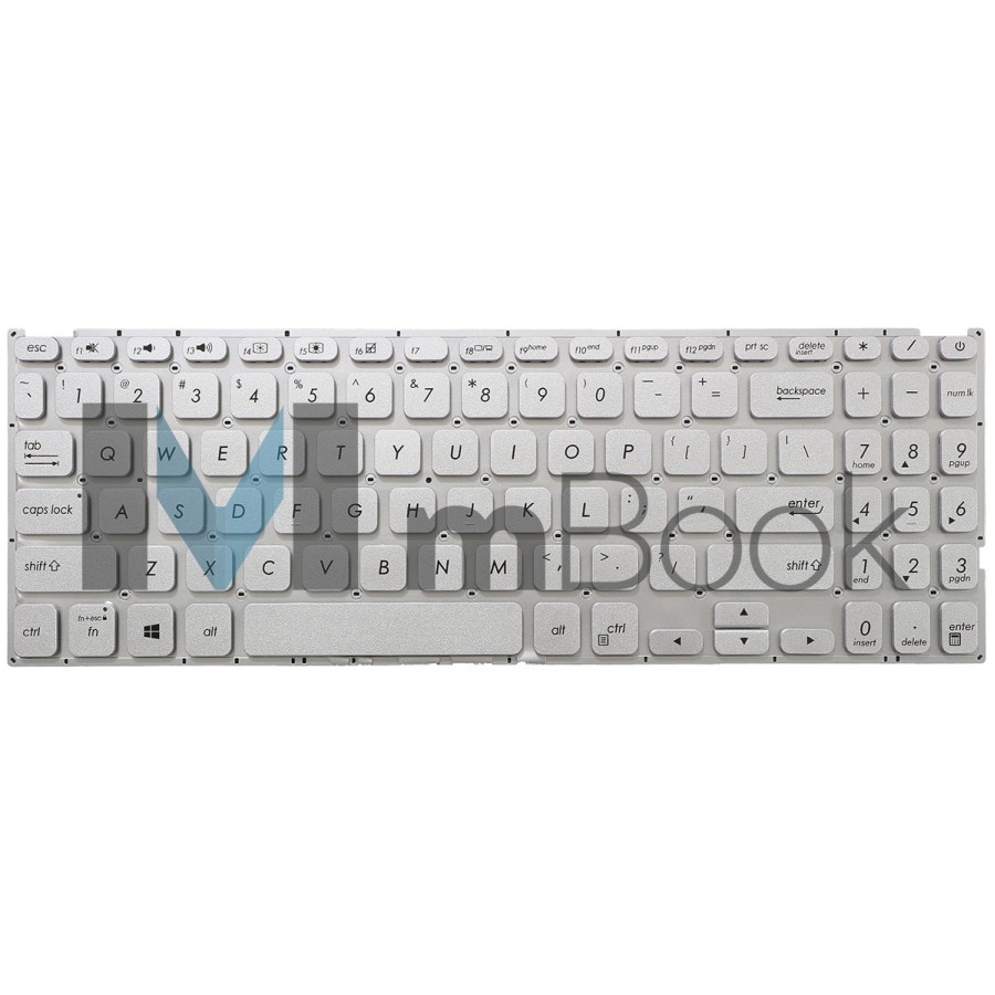 Teclado pra ASUS Vivobook X509UM X509FA US Prateado