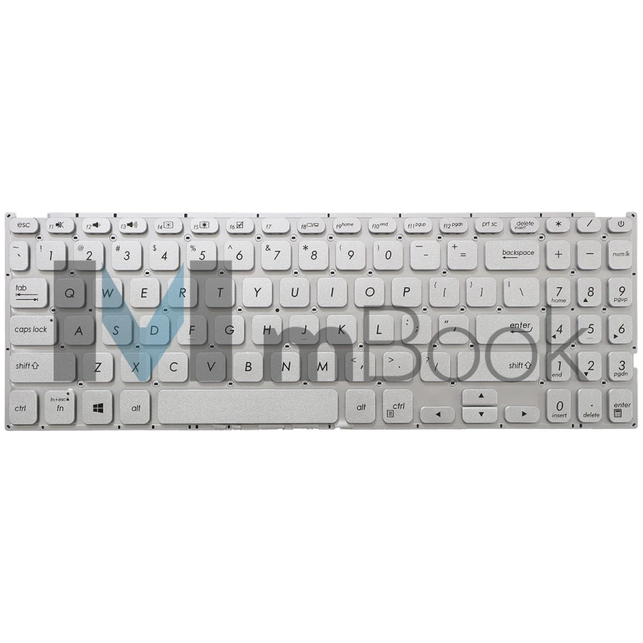 Teclado pra Asus Vivobook X512fa US Prateado