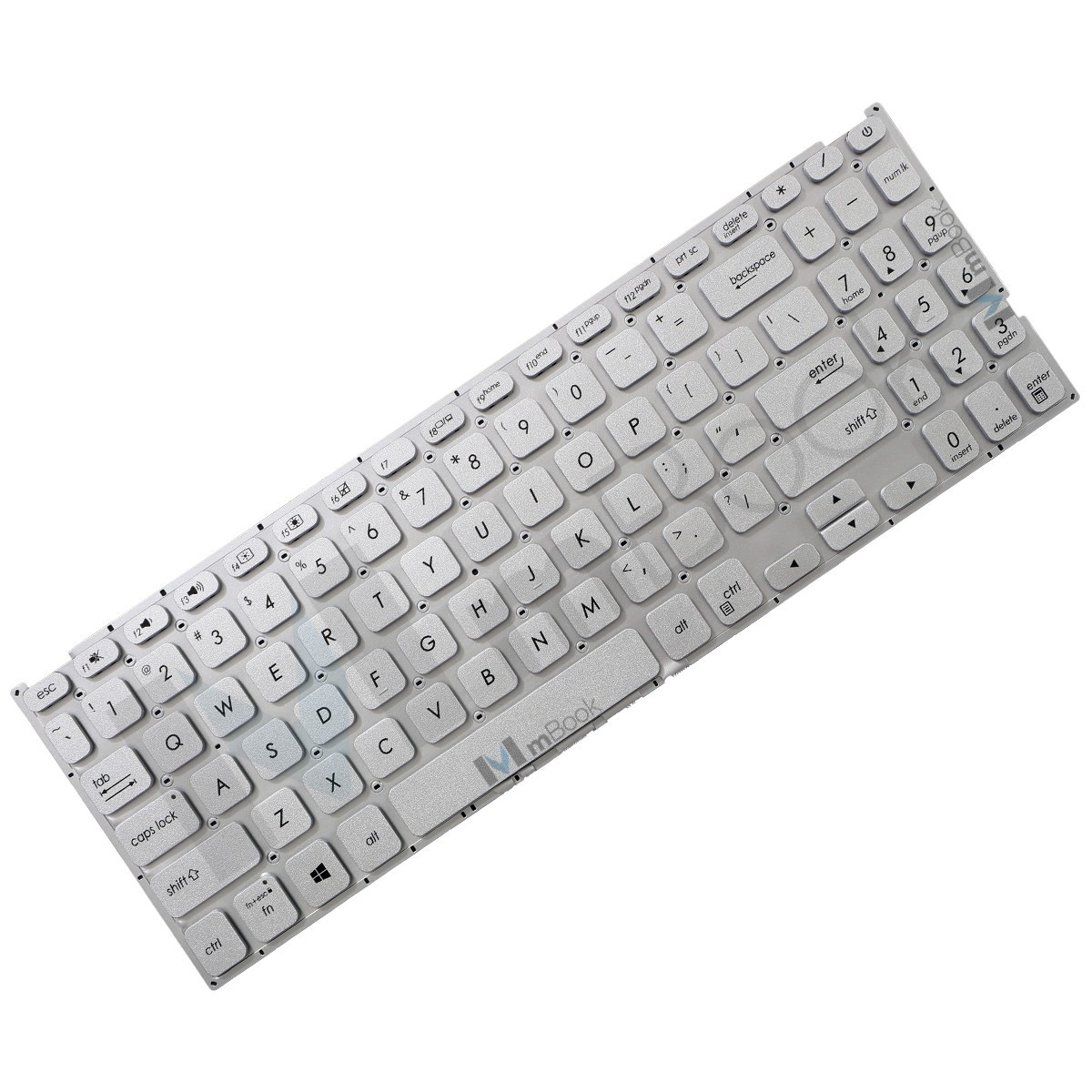 Teclado pra Asus Vivobook F512da-wh31 US Prateado Teclado pra Asus Vivobook F512da-wh31 US Prateado