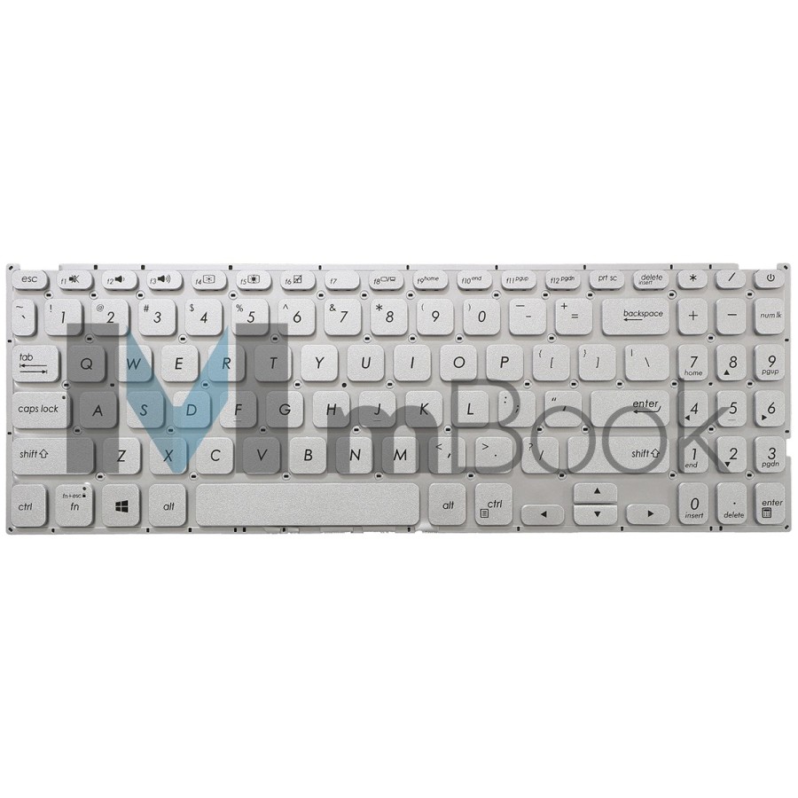 Teclado pra Asus Vivobook F512fa-ab34 US Prateado