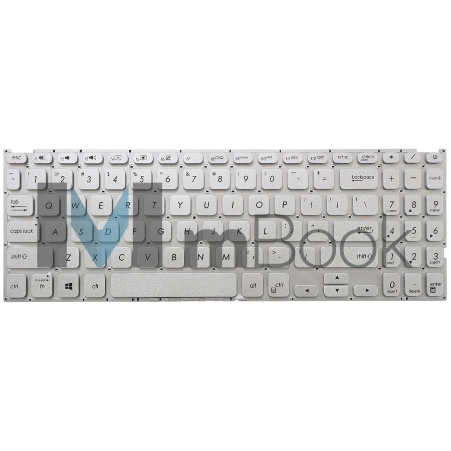 Teclado pra Asus Vivobook M509 US Prateado