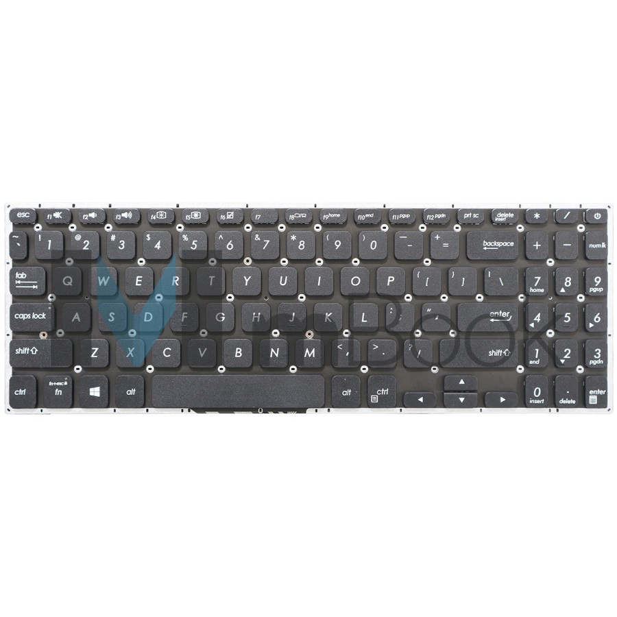 Teclado para notebook compatível com Asus Vivobook K530F