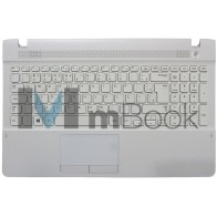 Teclado com Palmrest para Samsung compatível com BA75-04808F Teclado com Palmrest para Samsung compatível com BA75-04808F