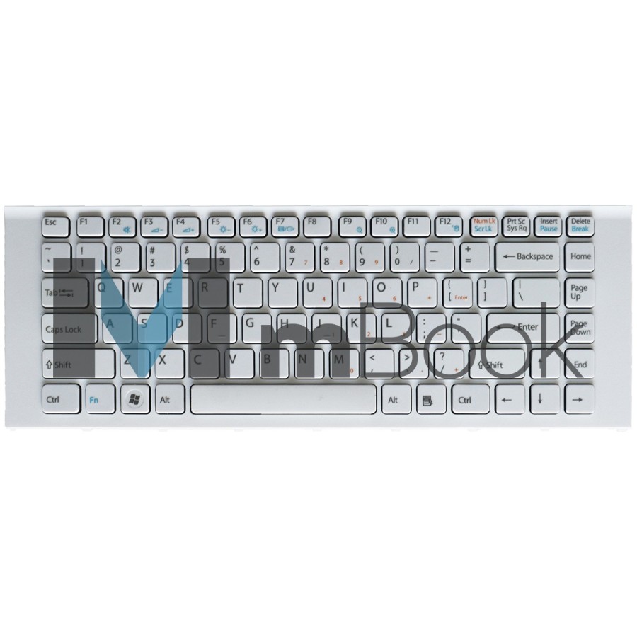 Teclado Sony Vaio Vpc-ea3ufx Vpc-ea3vfxbj Vpc-ea45fwi Branco