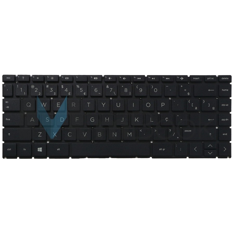 Teclado compatível com HP 9Z.NEZSC.201 Layout ABNT BR Com Ç