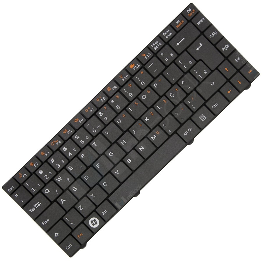 Teclado para notebook compatível com PN 71GI30414-00