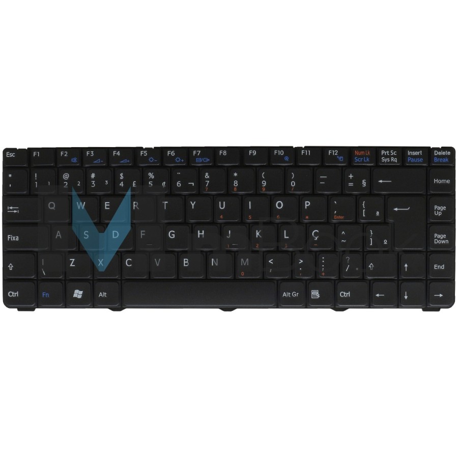 Teclado Sony Vaio 1-480-442-21 1-480-442-21 Preto