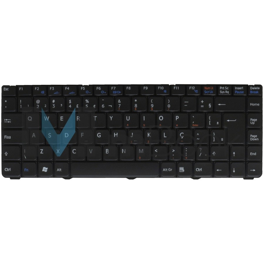 Teclado Para Notebook Sony Vgn-ns110e/w layout