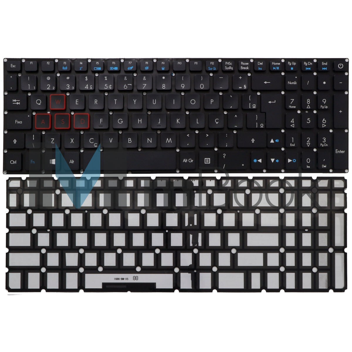 Teclado para Acer Predator PH317-51 Series BR com Ç, 