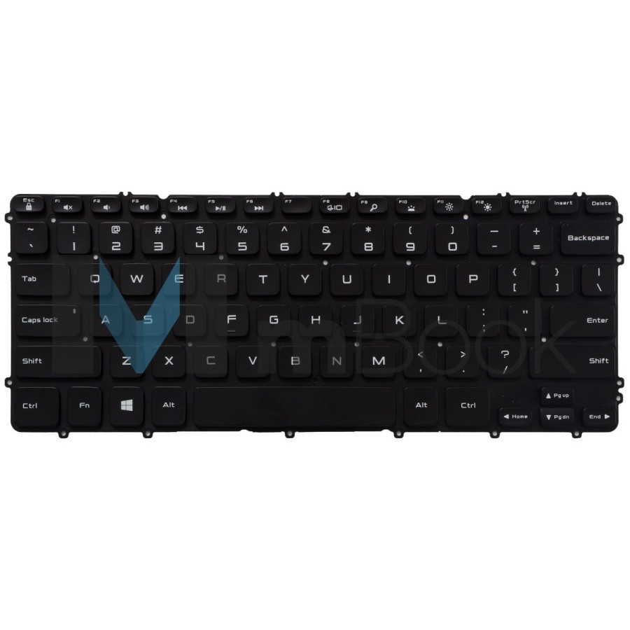 Teclado para Dell compatível com PN sx163725a US com LED