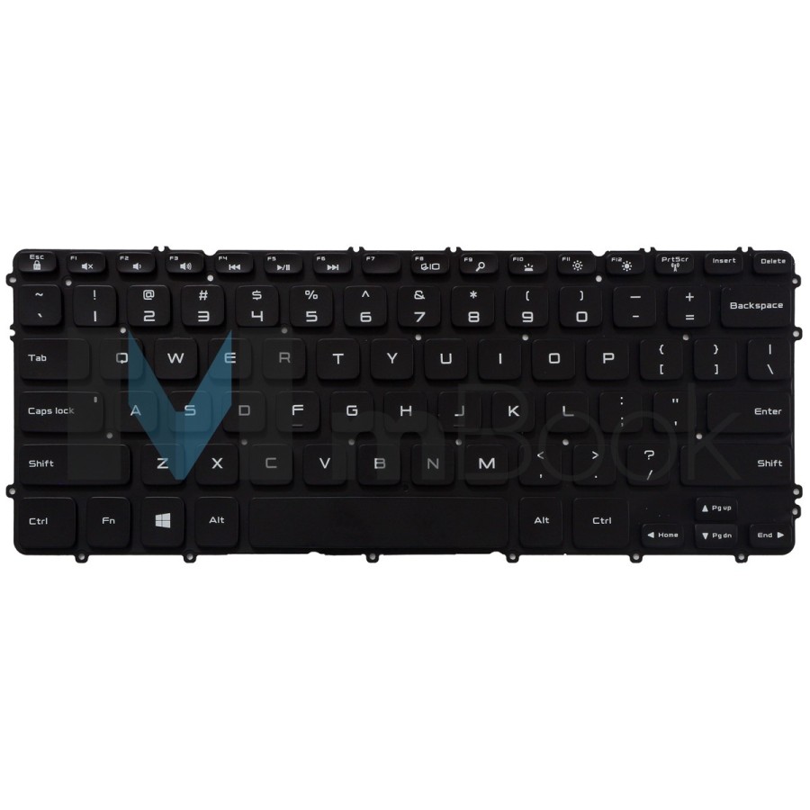 Teclado para Dell compatível com PN sx163725a US com LED