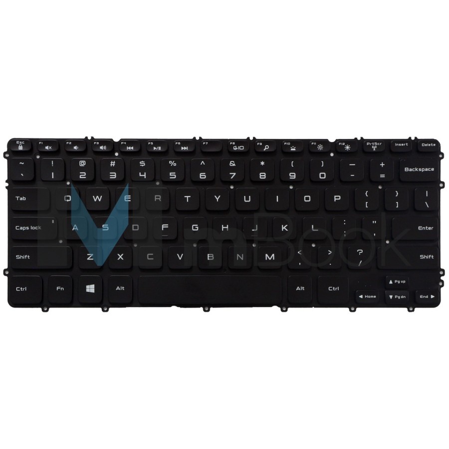 Teclado para Dell XPS 15 9530, 9530B US com LED