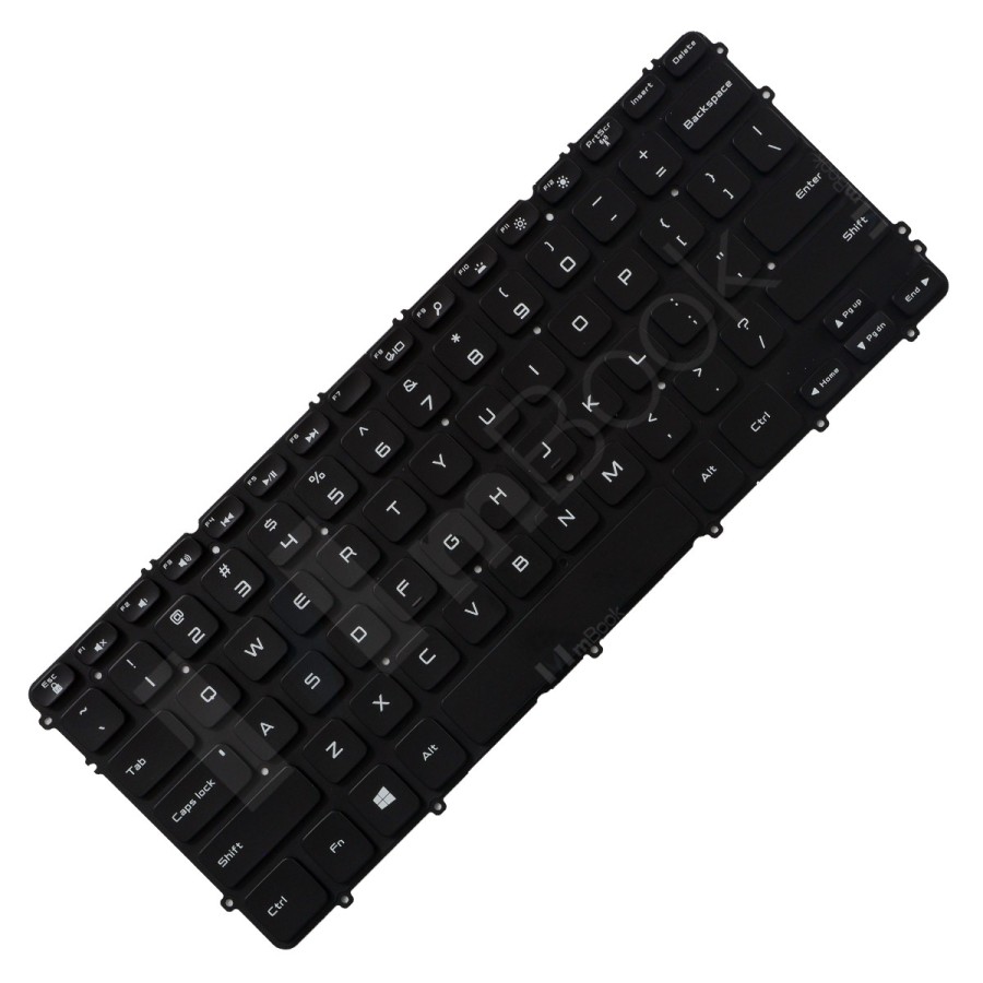 Teclado para Dell P31F P31P US com LED