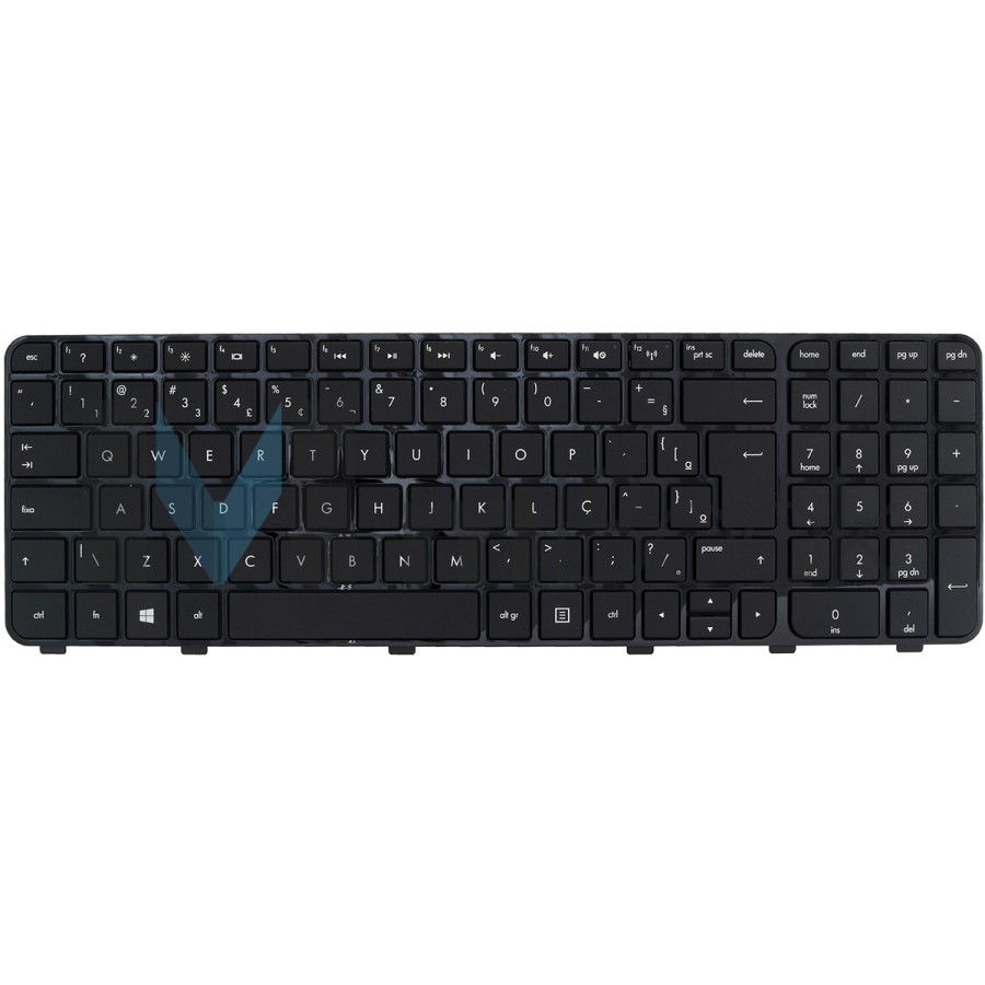 Teclado Hp DV6-7077EO DV6-7078CA DV6-7080EB BR Com Frame