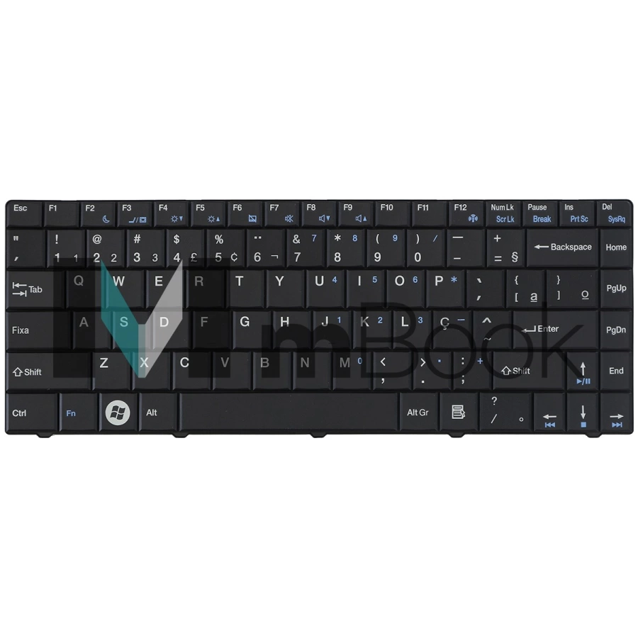 Teclado Semp para Toshiba Sti As1301 V109302ak1 Br Abnt
