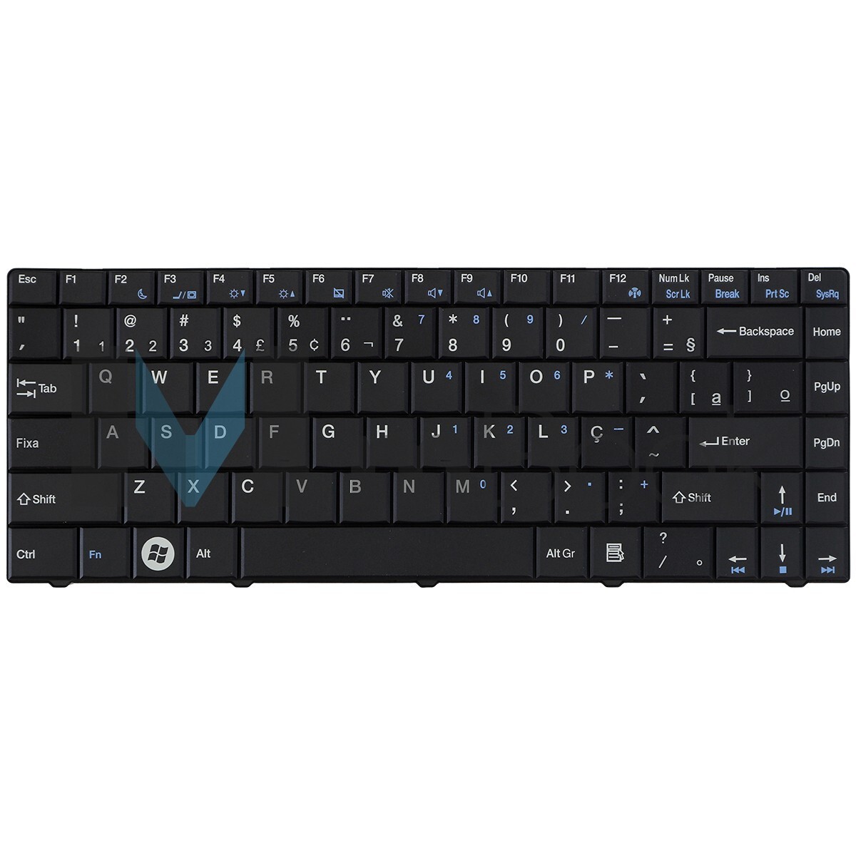 Teclado Semp para Toshiba As 1301 Sti As1301 Padrão Abnt2, 