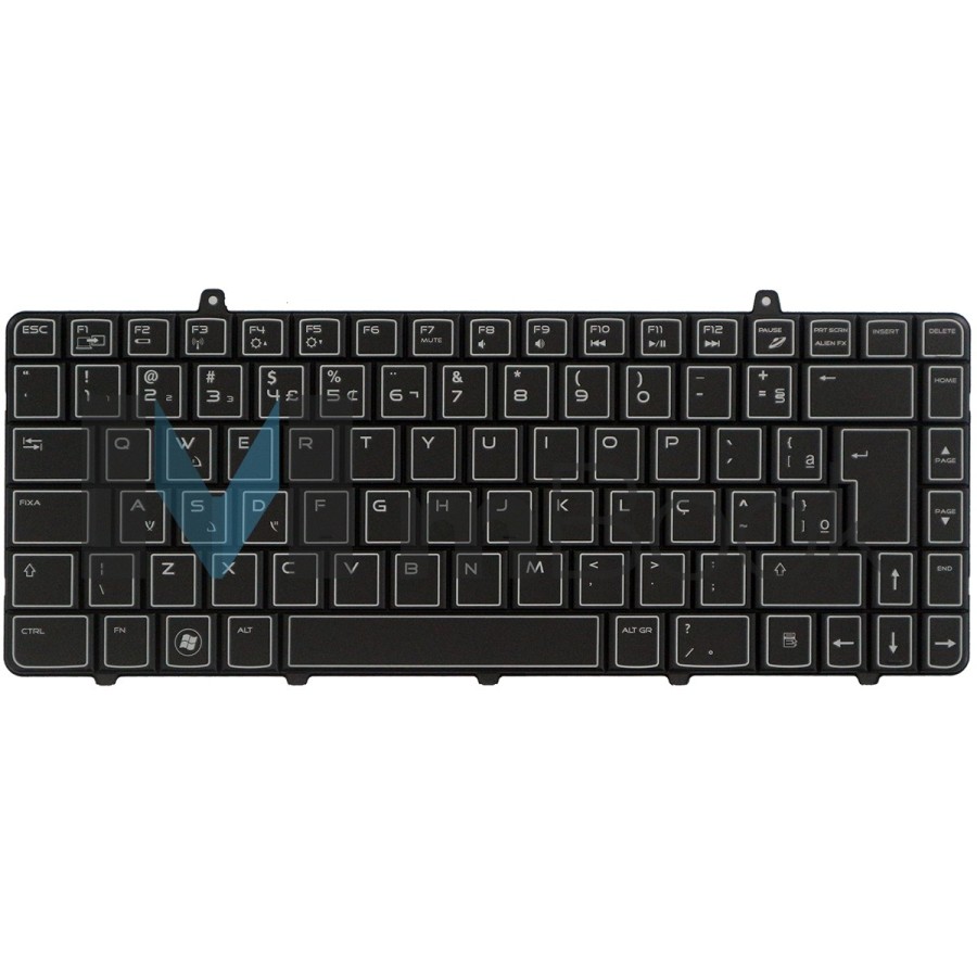 Teclado P/ Dell Alienware compatível com v109002dr1 Com Led