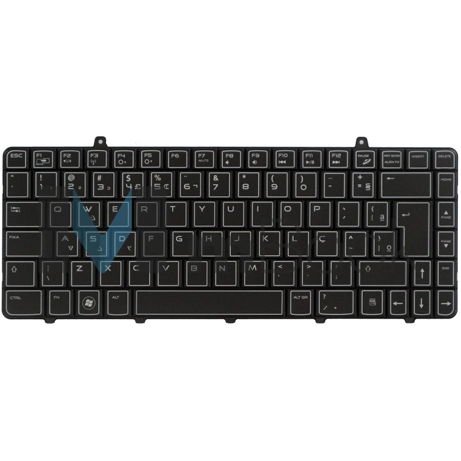 Teclado Dell Alienware 0kmvnt V109002dr Pk130cw1a21 C/ Led