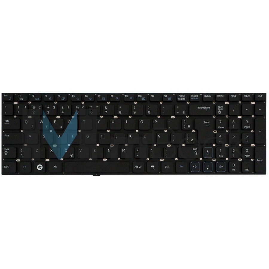 Teclado para Samsung Rv509 Rv511 Abnt Br Ç, 