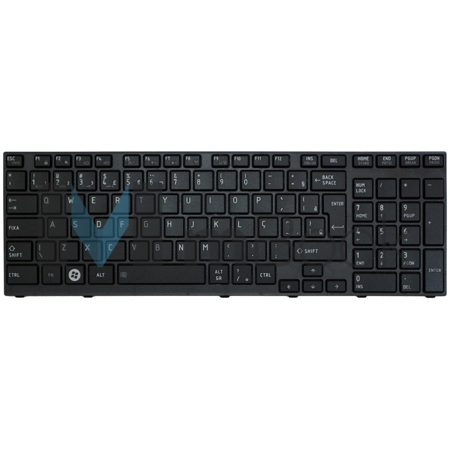 Teclado Toshiba Satellite A665-s6086 A665-s6087 Br C/ Ç