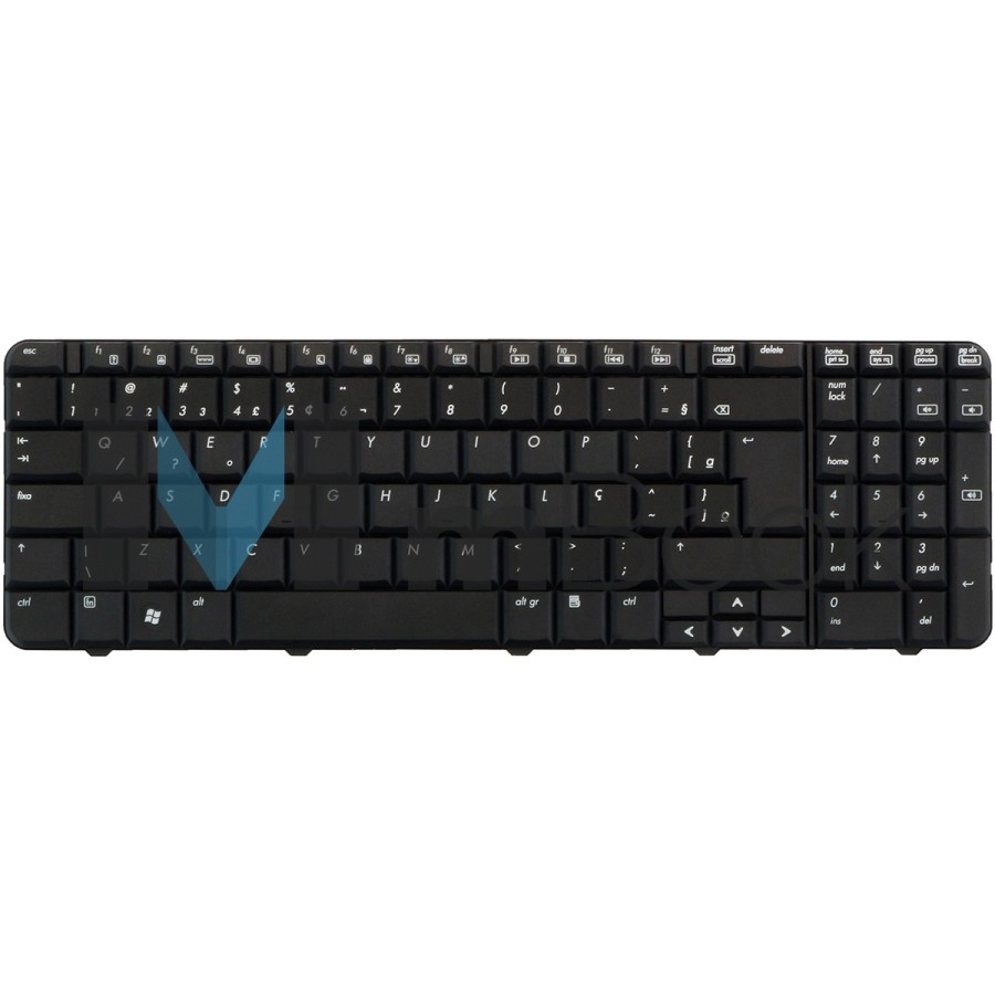 Teclado HP Compaq 496771-001 NSK-HAA01 502958-001 BR com Ç