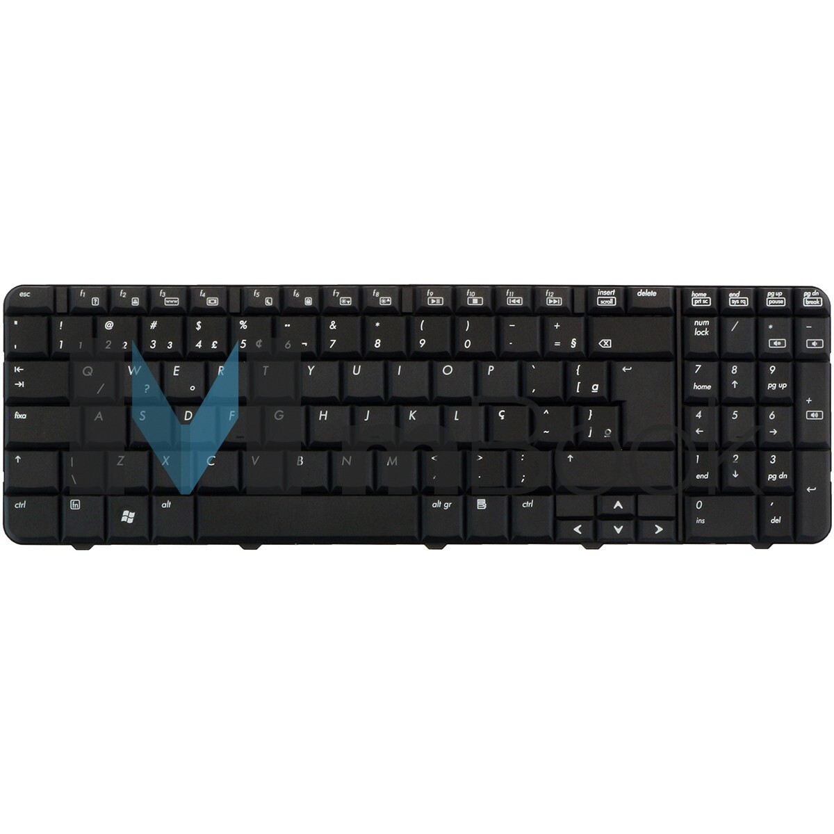 Teclado HP Compaq 502958001 nsk-haa01 MP-08A93US-442 BR c/ Ç, 