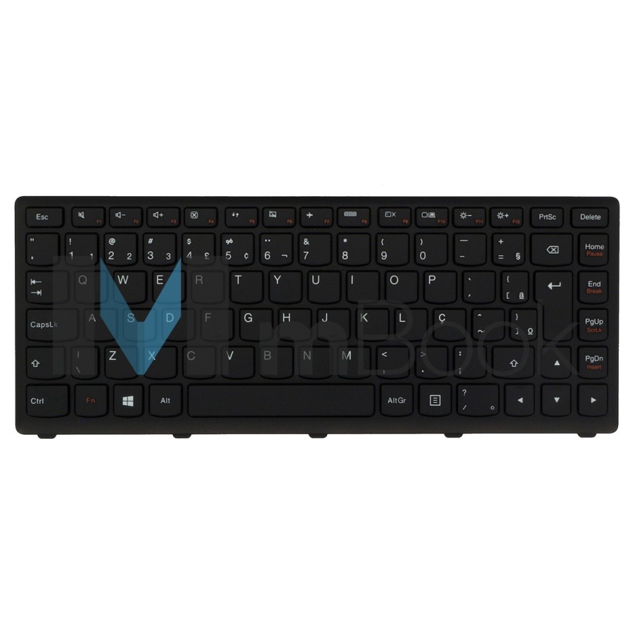 Teclado para Lenovo 25208594 25208609 25208669 Preto