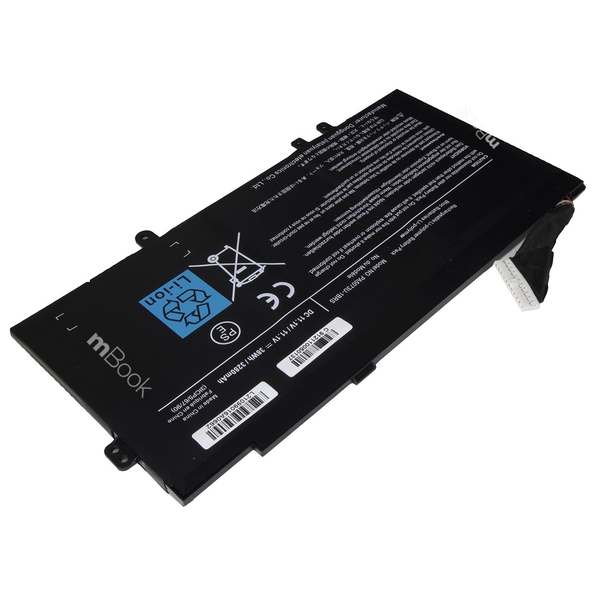 Bateria para notebook Toshiba compatível com PN PABSS267