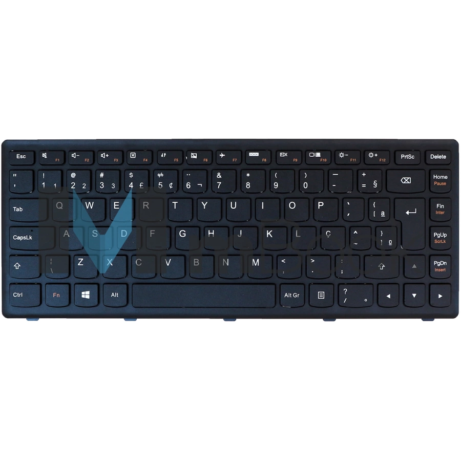 Teclado para Lenovo compatível com PN PK130YC3A20 Mold Preta, 