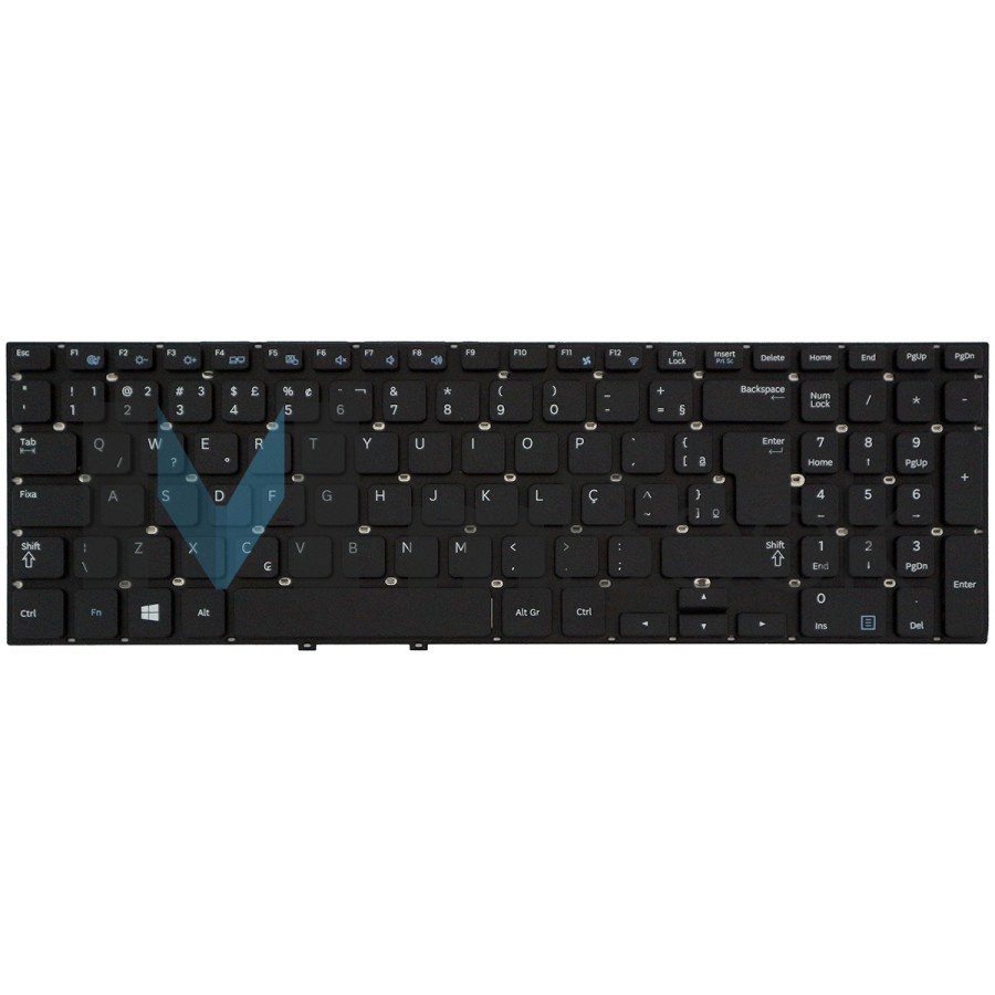 Teclado Notebook para Samsung 9z.n4nsc.30r Np550p5c NP300e5e, 