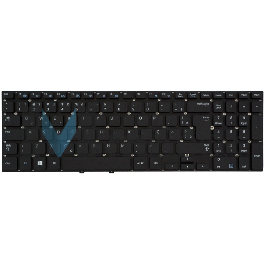 Teclado Notebook para Samsung 9z.n4nsc.30r Np550p5c NP300e5e, 