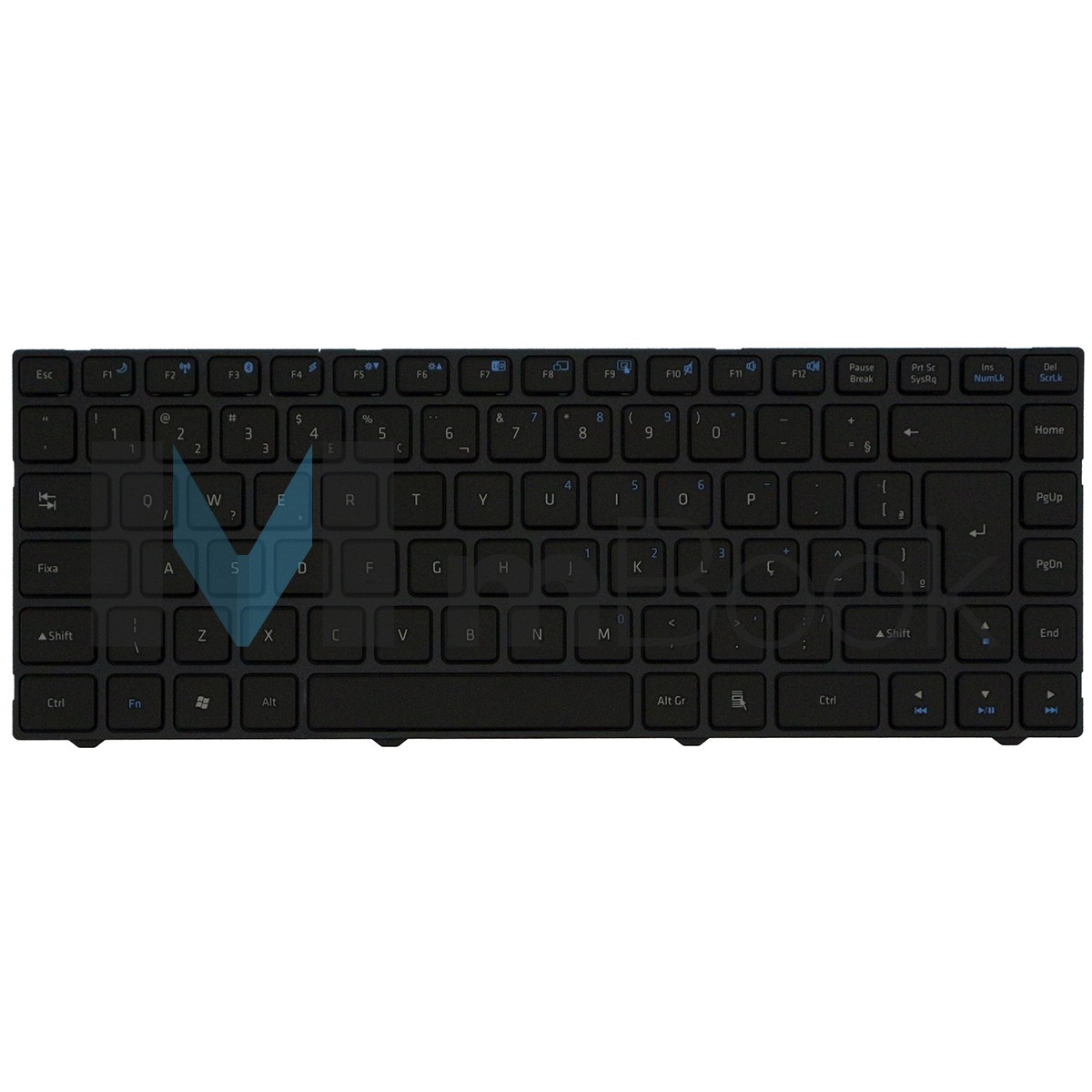 Teclado P/ Notebook Positivo Mp-11p56pa-5281w, 