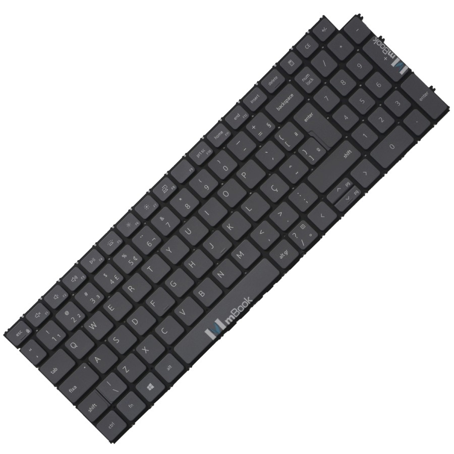 Teclado para Dell Compatível Com Nsk-dehabw 1b Cinza Com Led