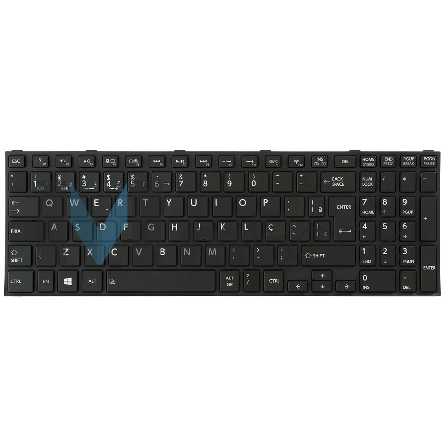 Teclado para Toshiba Satellite compatível com PK1315H2A00