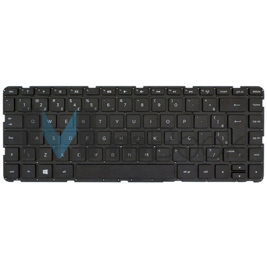 Teclado Hp Sunrex V139246dr1 P/n:741062-201 Sem Moldura