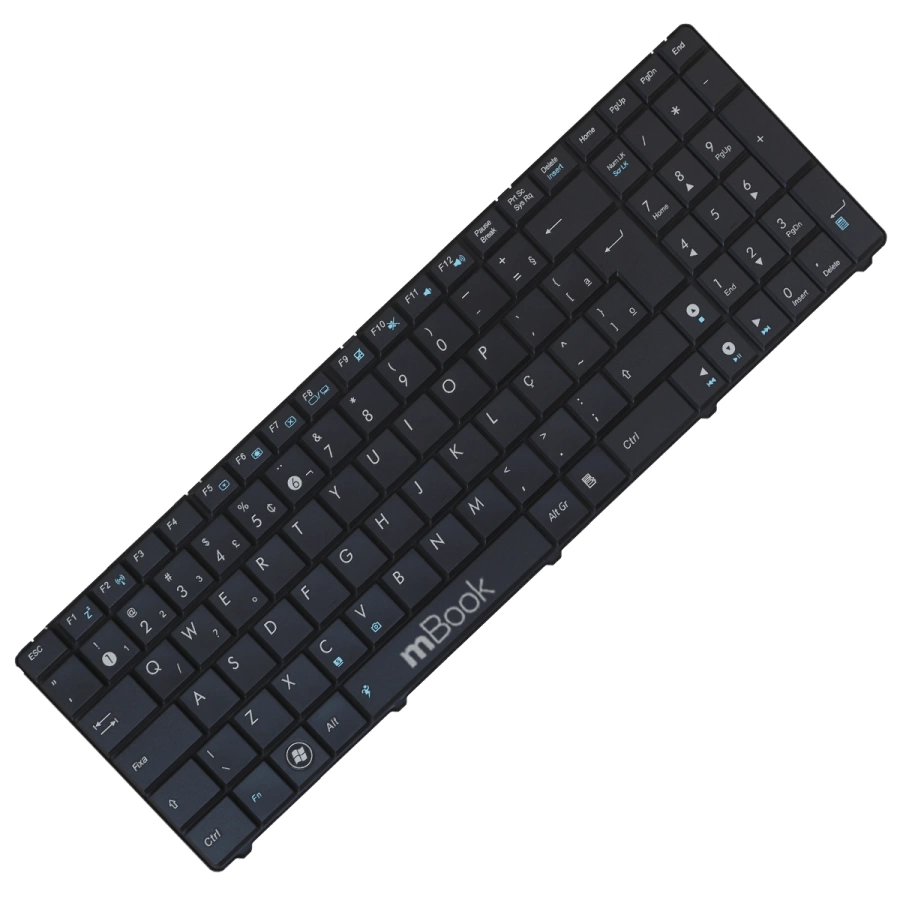 Teclado para Asus compatível com PN 04GNVK5KRU01-2