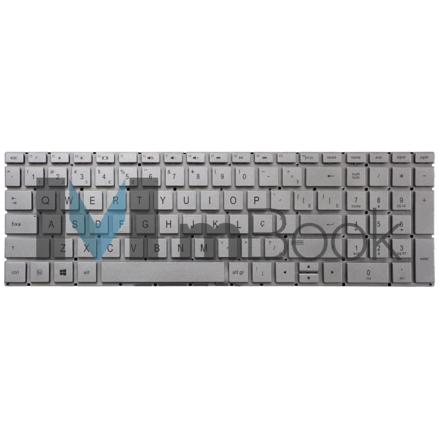 Teclado para HP Pavilion 15-DW2638CL , 15-CW1095NR Cor Prata