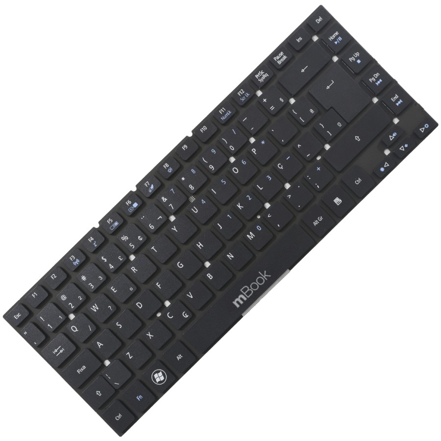 Teclado P/ Notebooks para Acer Es1-511-c98n E5-411 Ç Preto