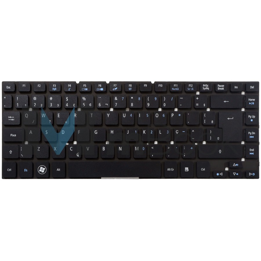 Teclado P/ Notebooks para Acer Es1-511-c98n E5-411 Ç Preto