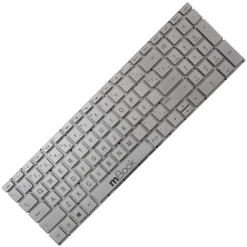 Teclado para HP Pavilion 17-BY, 17-BY0021DX Cor Prata