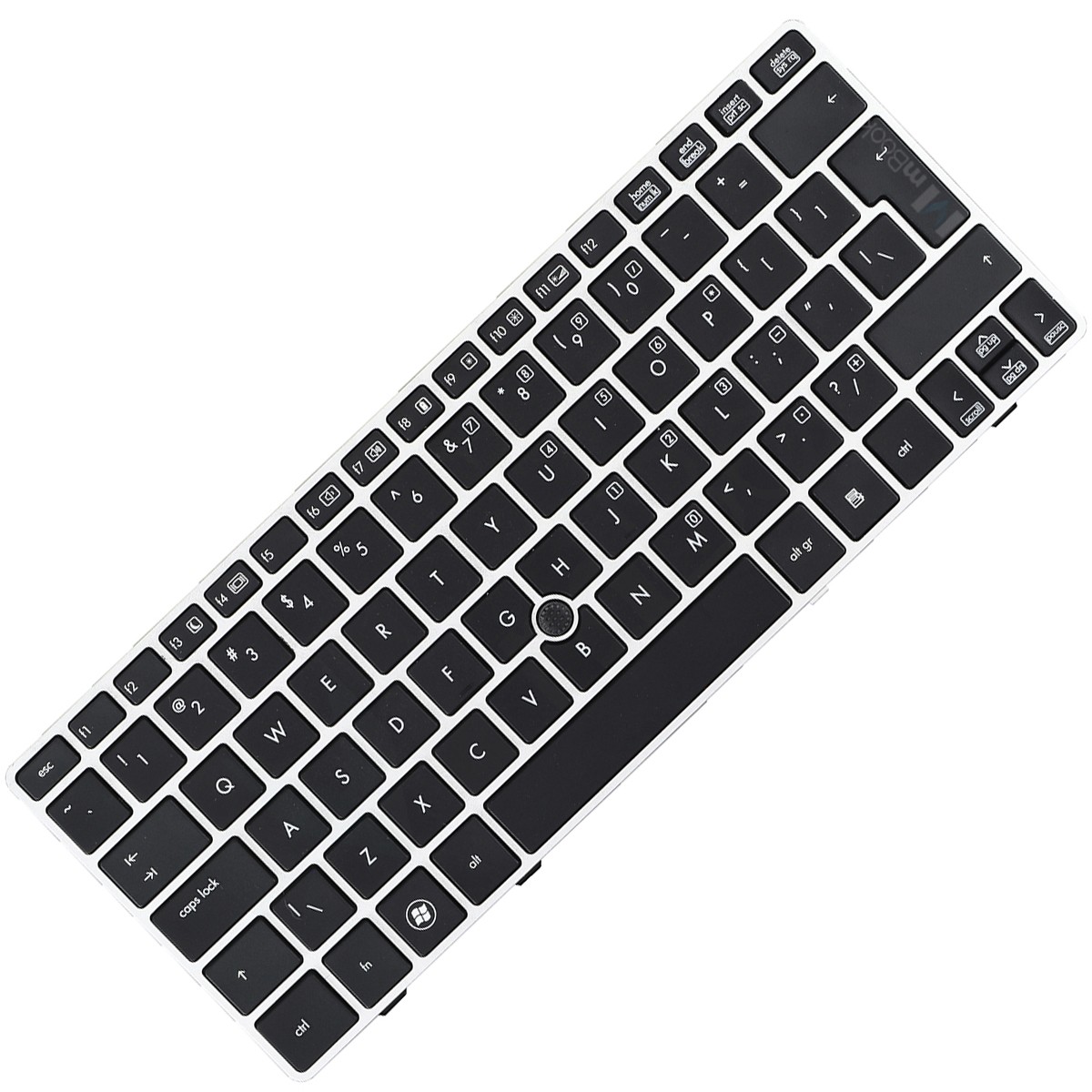 Teclado Hp Elitebook 2560p 6037b0055137 Us Frame Prata, 