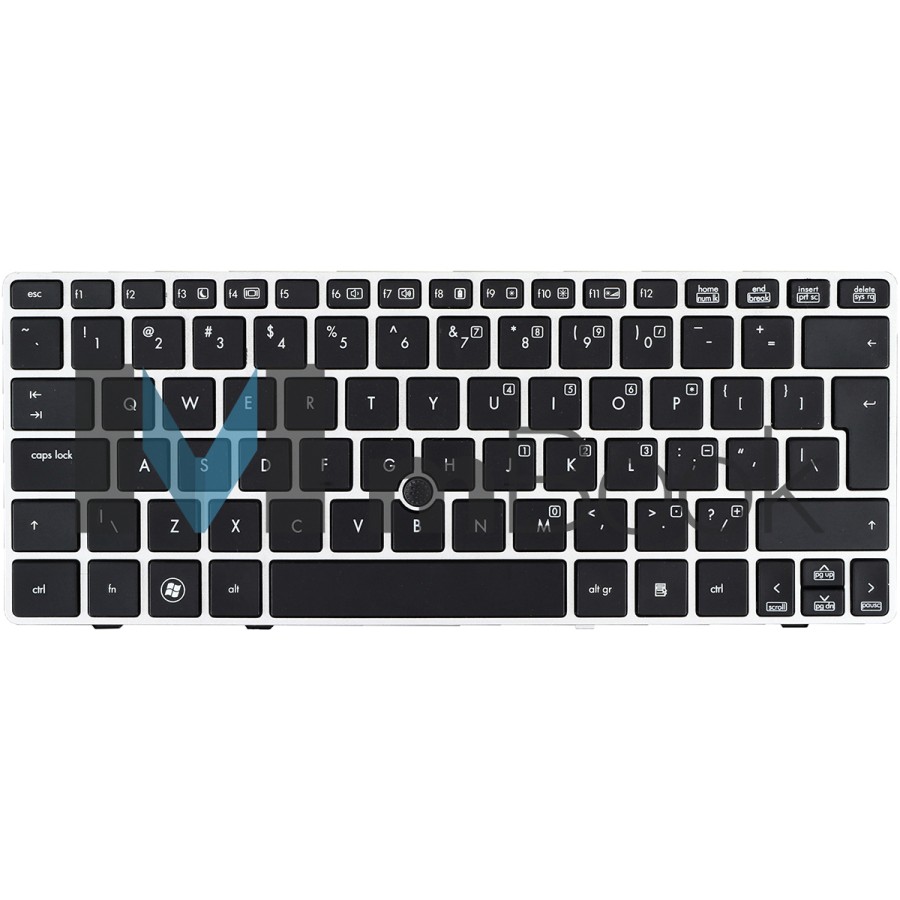 Teclado para HP Elitebook 2560p 6037b0055137 Us Frame Prata, 
