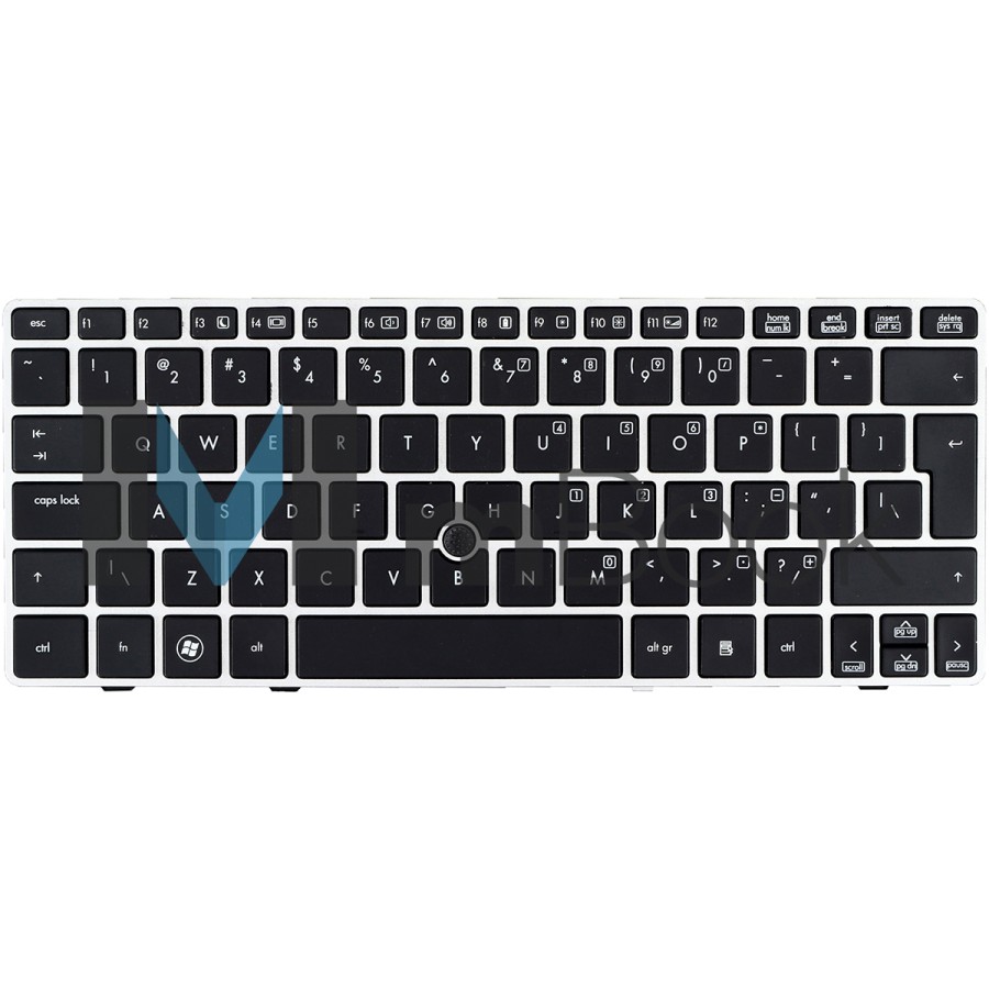 Teclado para HP Elitebook 2560p 6037b0055137 Us Frame Prata, 