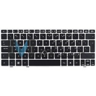 Teclado para HP Elitebook 2560p 6037b0055137 Us Frame Prata, Teclado para HP Elitebook 2560p 6037b0055137 Us Frame Prata,