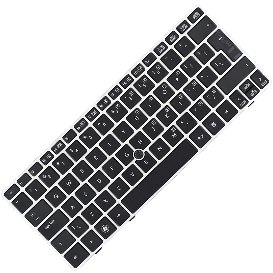 Teclado para HP Elitebook 2570p 638512-d61 Us Frame Prata, 