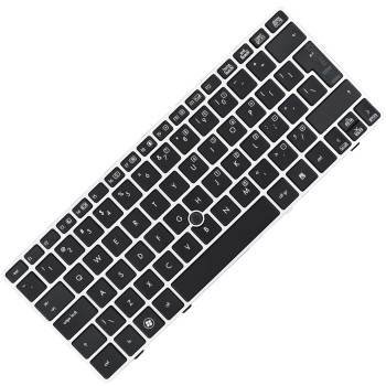 Teclado para HP Elitebook 2570p 638512-d61 Us Frame Prata, 